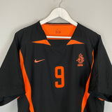 2002/04 NETHERLANDS V.NISTELROOY #9 *PLAYER ISSUE* AWAY SHIRT (L) NIKE