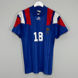 1992/93 FRANCE CANTONA #18 HOME SHIRT (M) ADIDAS