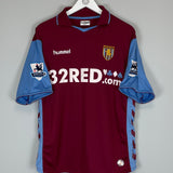 2006/07 ASTON VILLA MALONEY #28 HOME SHIRT (M) HUMMEL