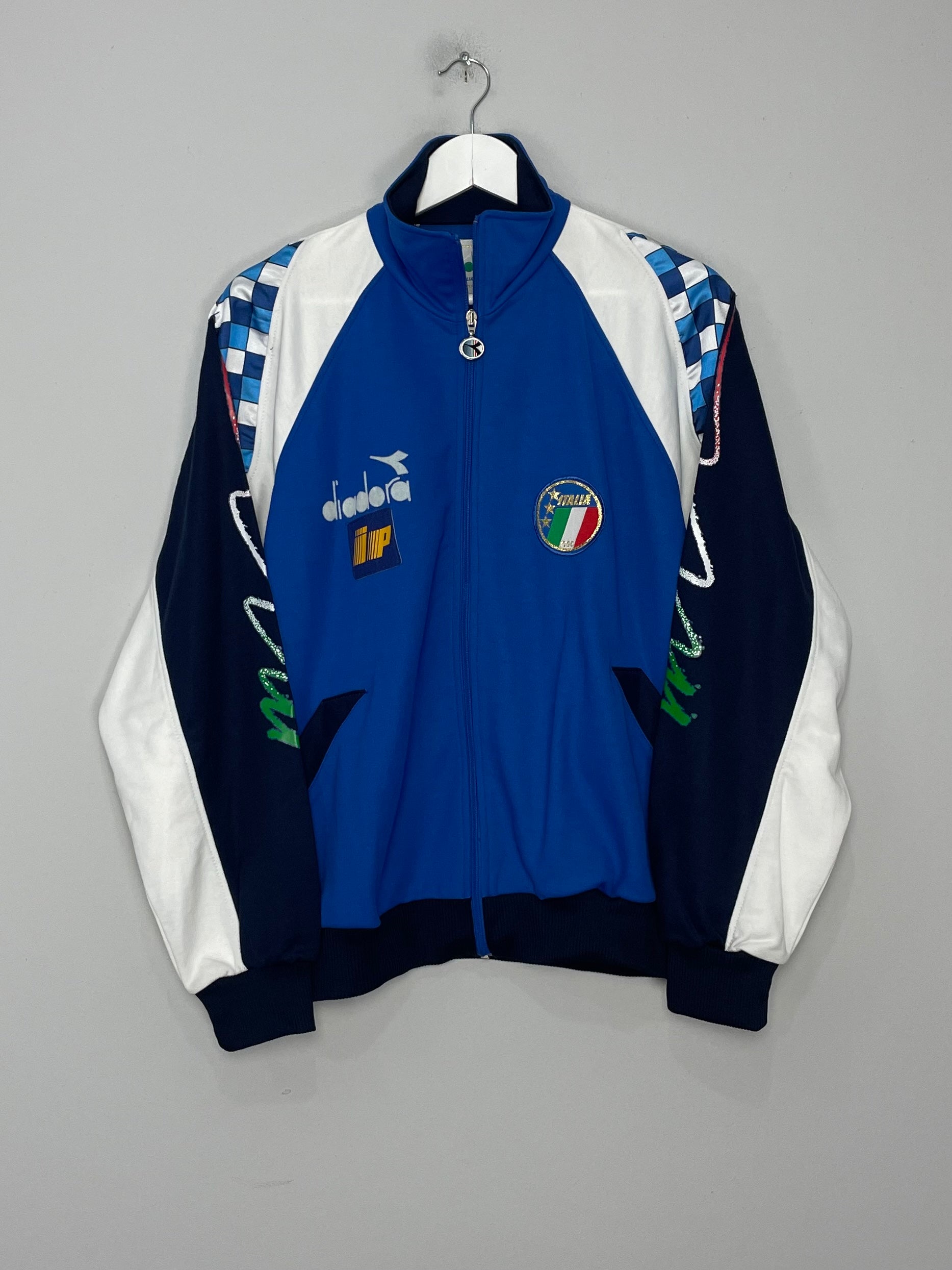 1990/92 ITALY TRACK JACKET (L) DIADORA