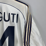 1998/00 REAL MADRID J.M GUTI #14 HOME SHIRT (L) ADIDAS