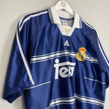 1998/99 REAL MADRID RAUL #7 AWAY SHIRT (M) ADIDAS