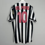 1998/99 JUVENTUS DEL PIERO #10 HOME SHIRT (XXL) KAPPA