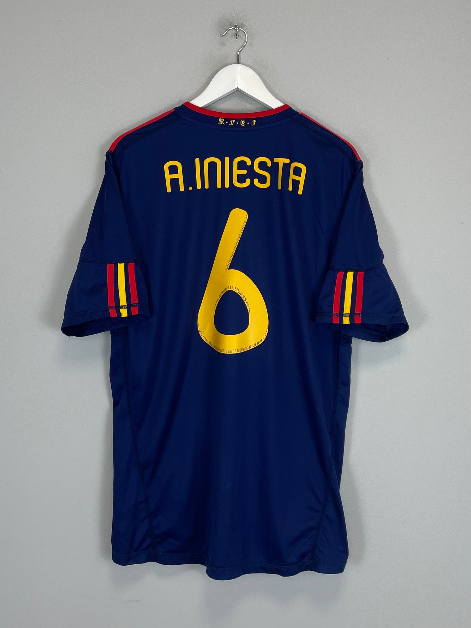 2010/11 SPAIN A.INIESTA #6 AWAY SHIRT (XXL) ADIDAS