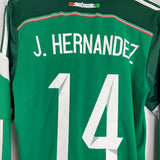 2014/15 MEXICO J.HERNANDEZ #14 L/S HOME SHIRT (M) ADIDAS