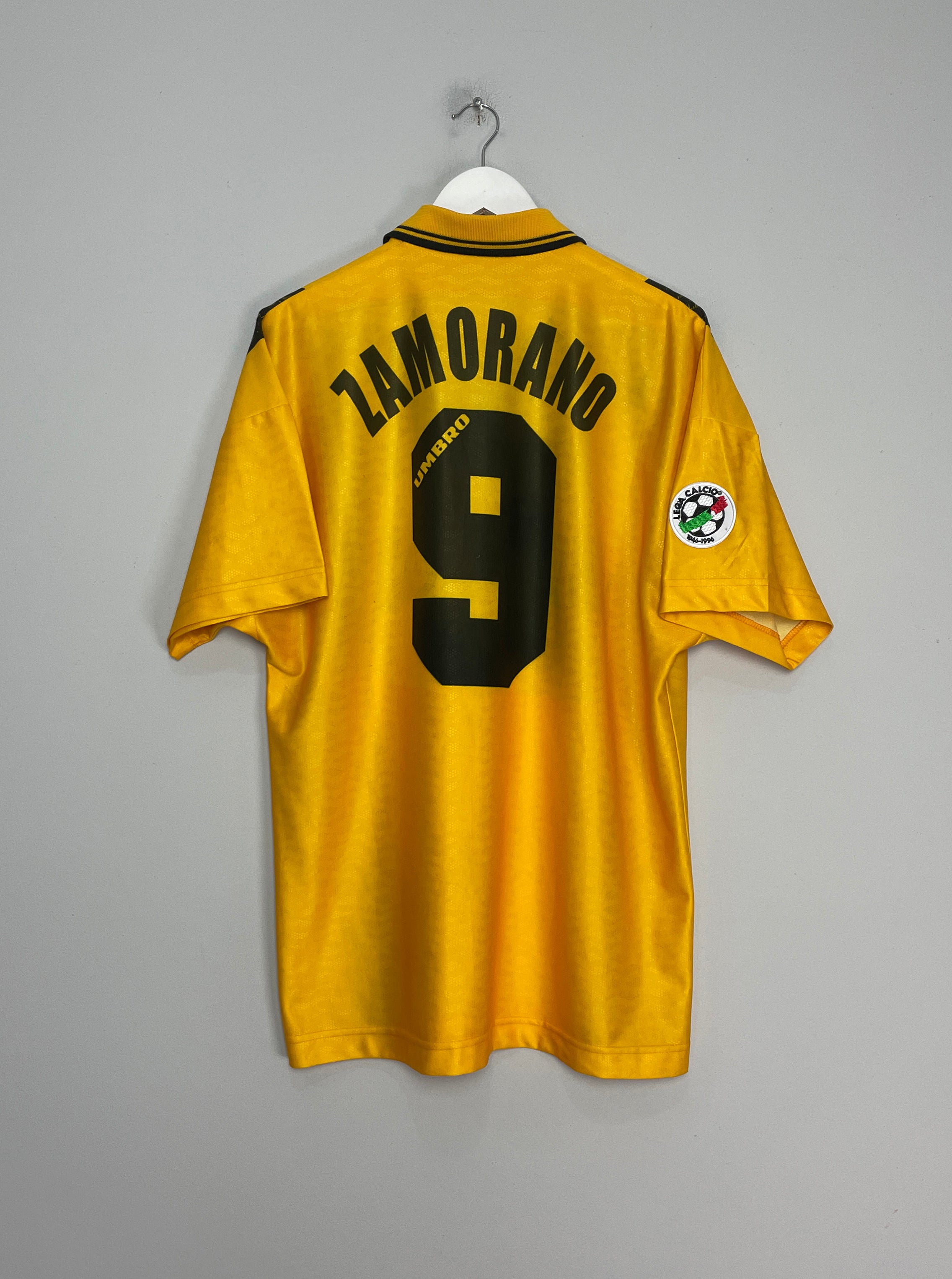 1996/97 INTER MILAN ZAMORANO #9 THIRD SHIRT (XL) UMBRO