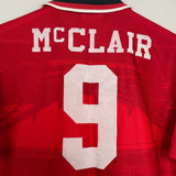 1994/96 MANCHESTER UNITED MCCLAIR #9 HOME SHIRT (M) UMBRO