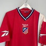 1998/99 ATLETICO MADRID TRAINING SHIRT (L) REEBOK