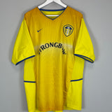 2002/03 LEEDS UNITED RADEBE #5 AWAY SHIRT (XL) NIKE