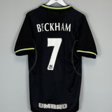 1998/99 MANCHESTER UNITED BECKHAM #7 AWAY SHIRT (M) UMBRO