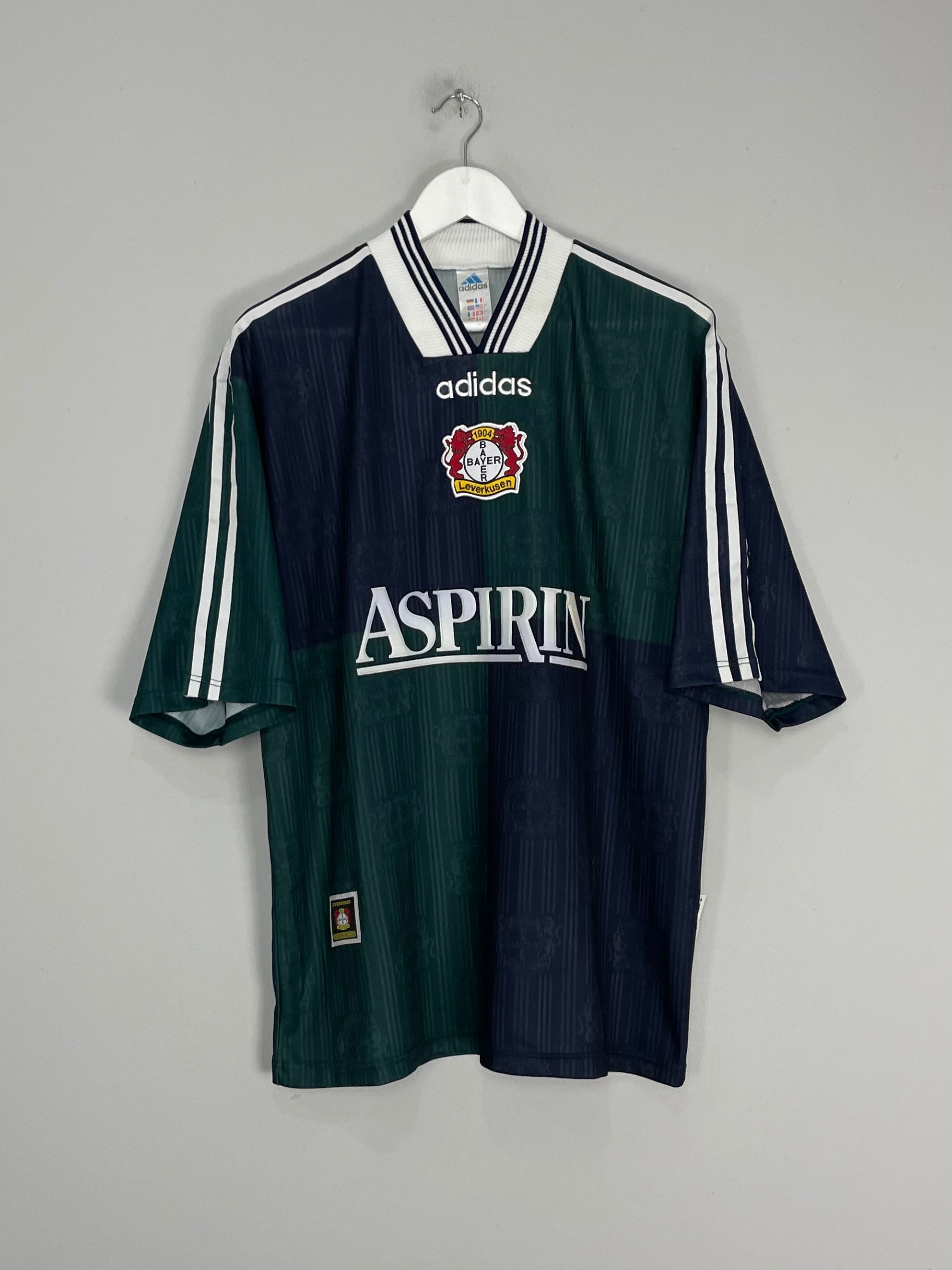 1997/98 BAYER LEVERKUSEN AWAY SHIRT (L) ADIDAS