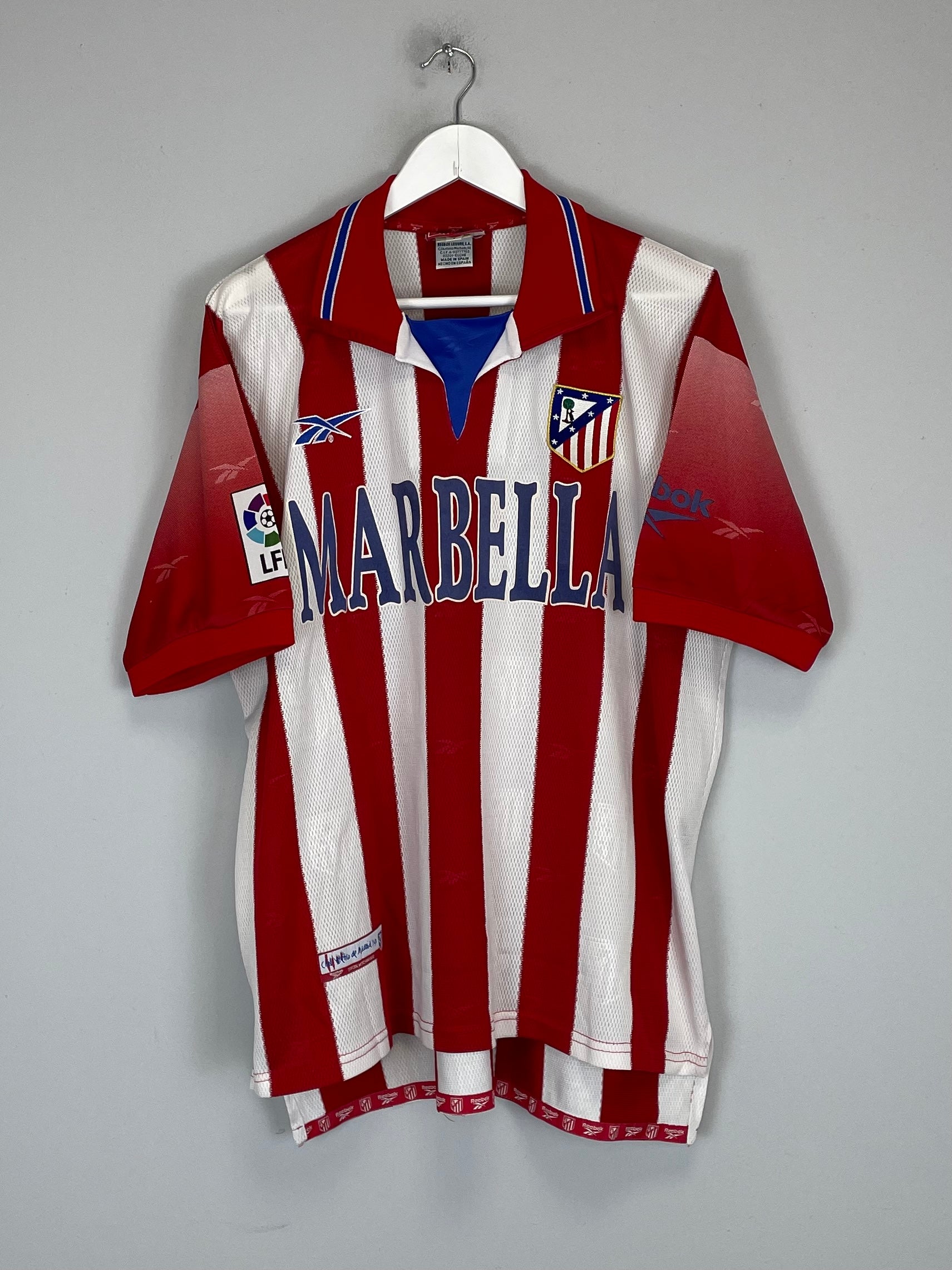 1998/99 ATLETICO MADRID HOME SHIRT (L) REEBOK