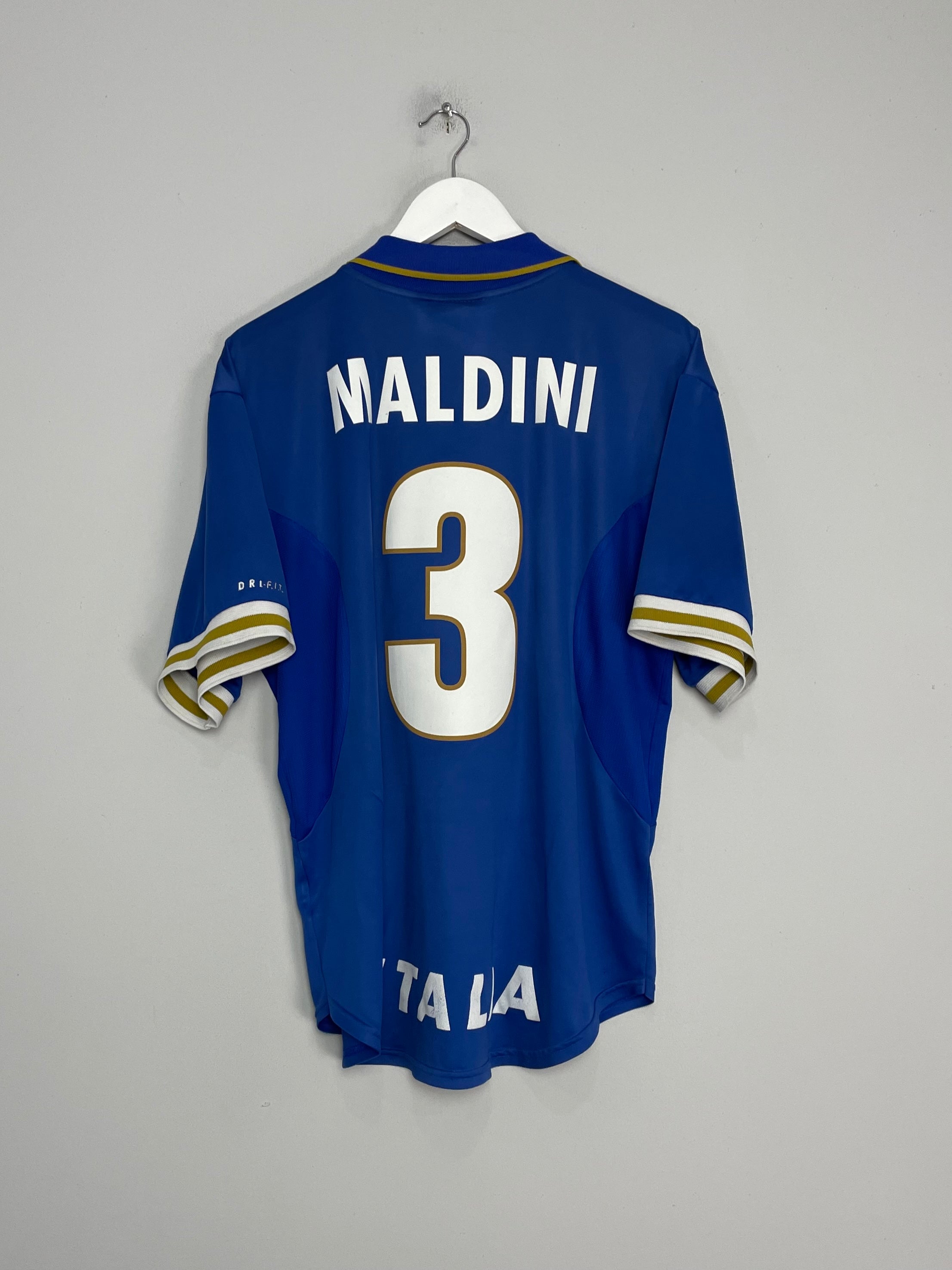 1996/97 ITALY MALDINI #3 HOME SHIRT (XL) NIKE