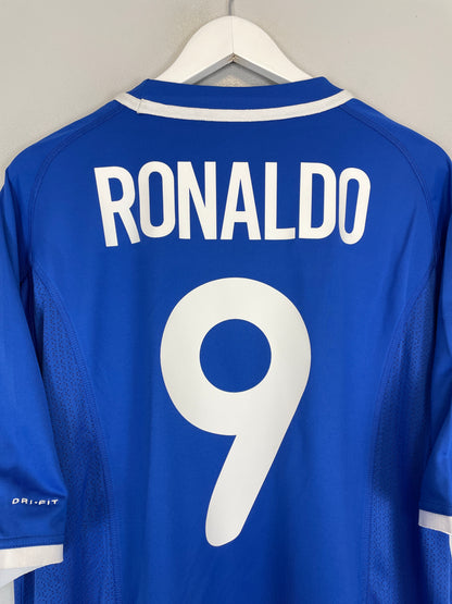 2000/02 BRAZIL RONALDO #9 *BNWT* AWAY SHIRT (L) NIKE