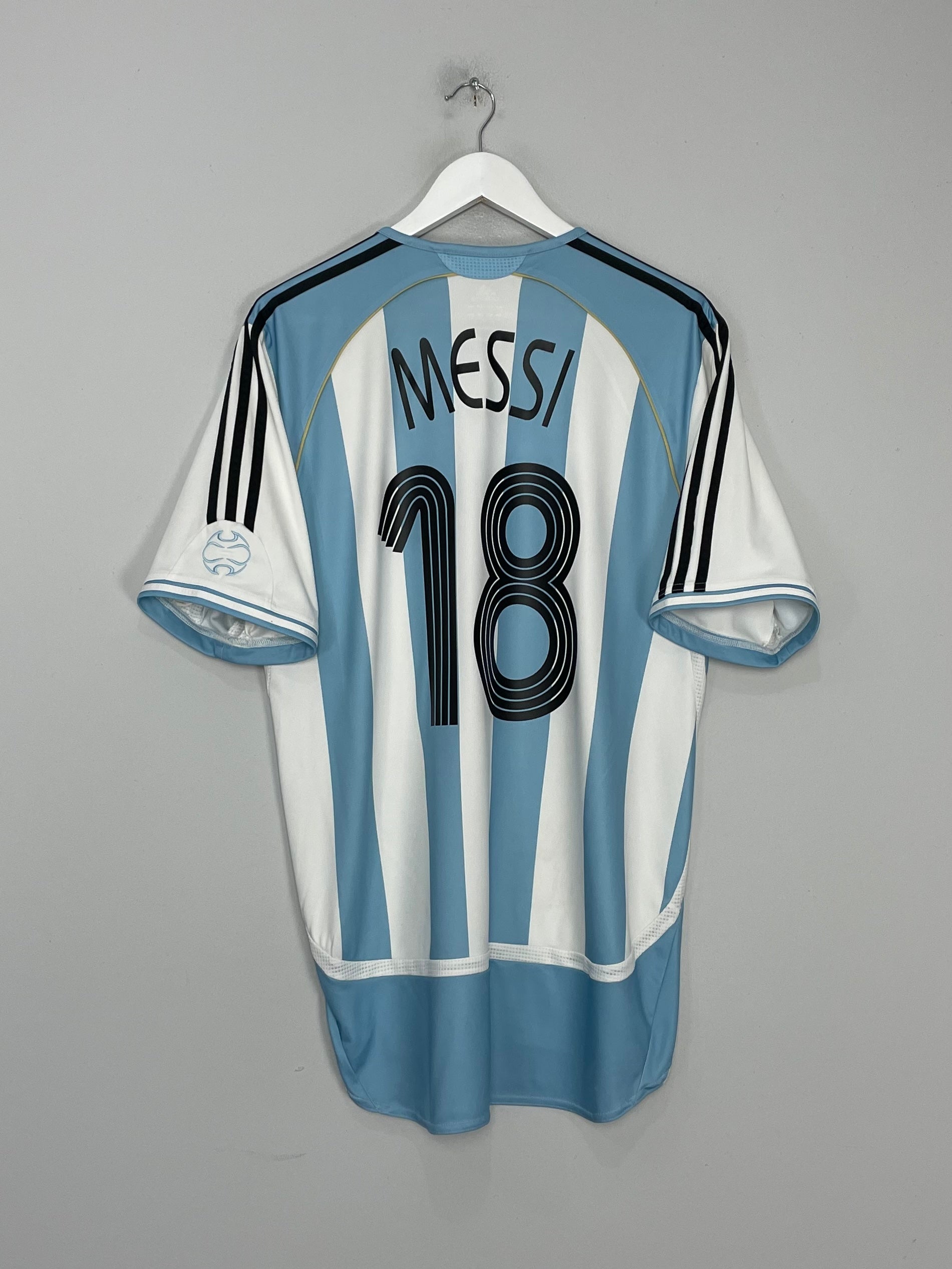 2005/07 ARGENTINA MESSI #18 HOME SHIRT (L) ADIDAS