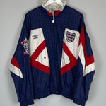 1990/92 ENGLAND TRACK JACKET (M) UMBRO