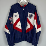 1990/92 ENGLAND TRACK JACKET (M) UMBRO