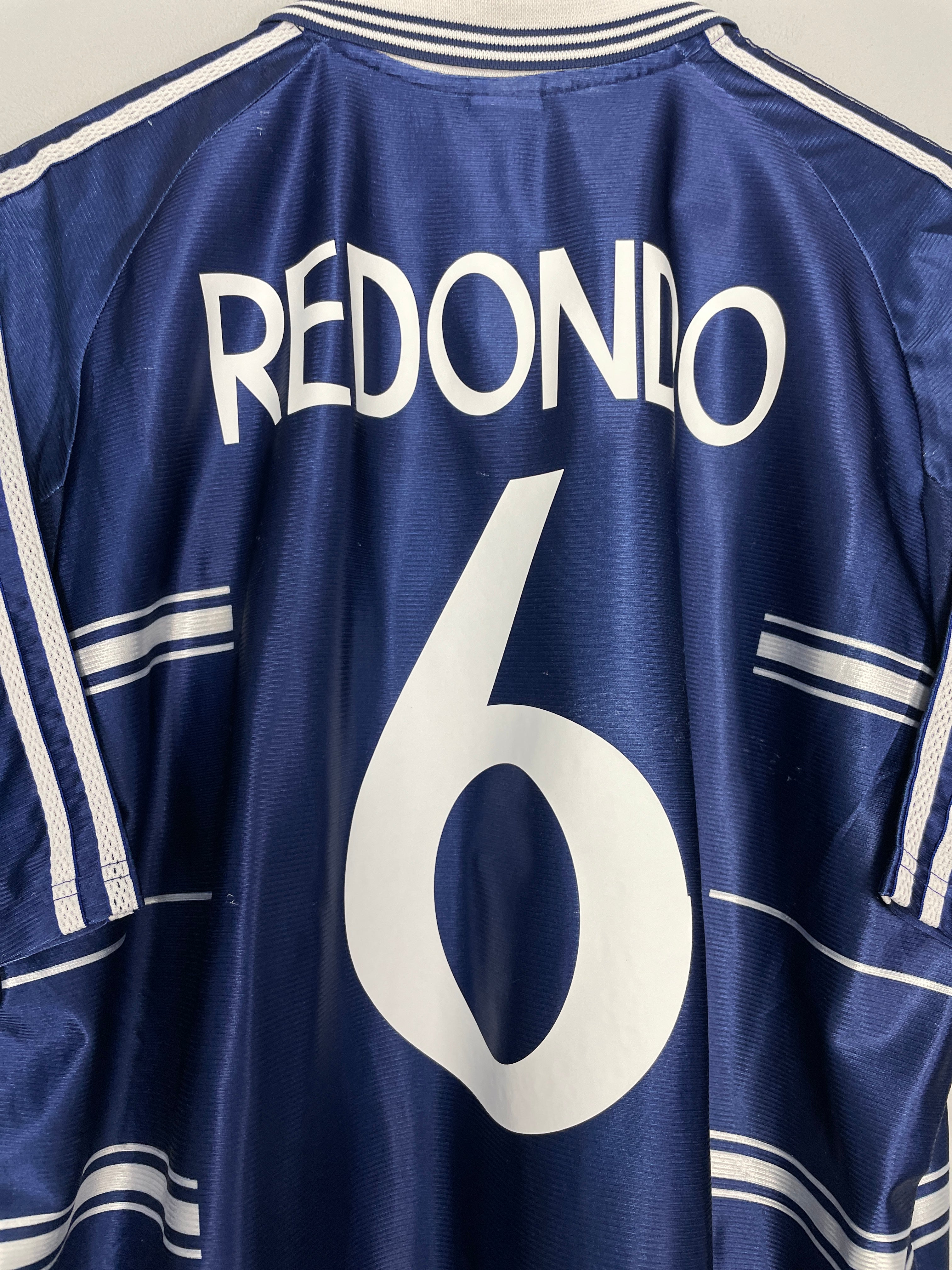 1998/99 REAL MADRID REDONDO #6 AWAY SHIRT (XL) ADIDAS