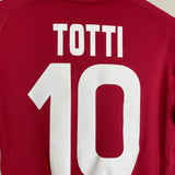 2007/08 ROMA TOTTI #10 HOME SHIRT (M) KAPPA