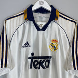 1998/00 REAL MADRID J.M GUTI #14 HOME SHIRT (L) ADIDAS