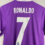 2016/17 REAL MADRID RONALDO #7 AWAY SHIRT (M) ADIDAS