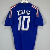 2002/04 FRANCE ZIDANE #10 HOME SHIRT (M) ADIDAS