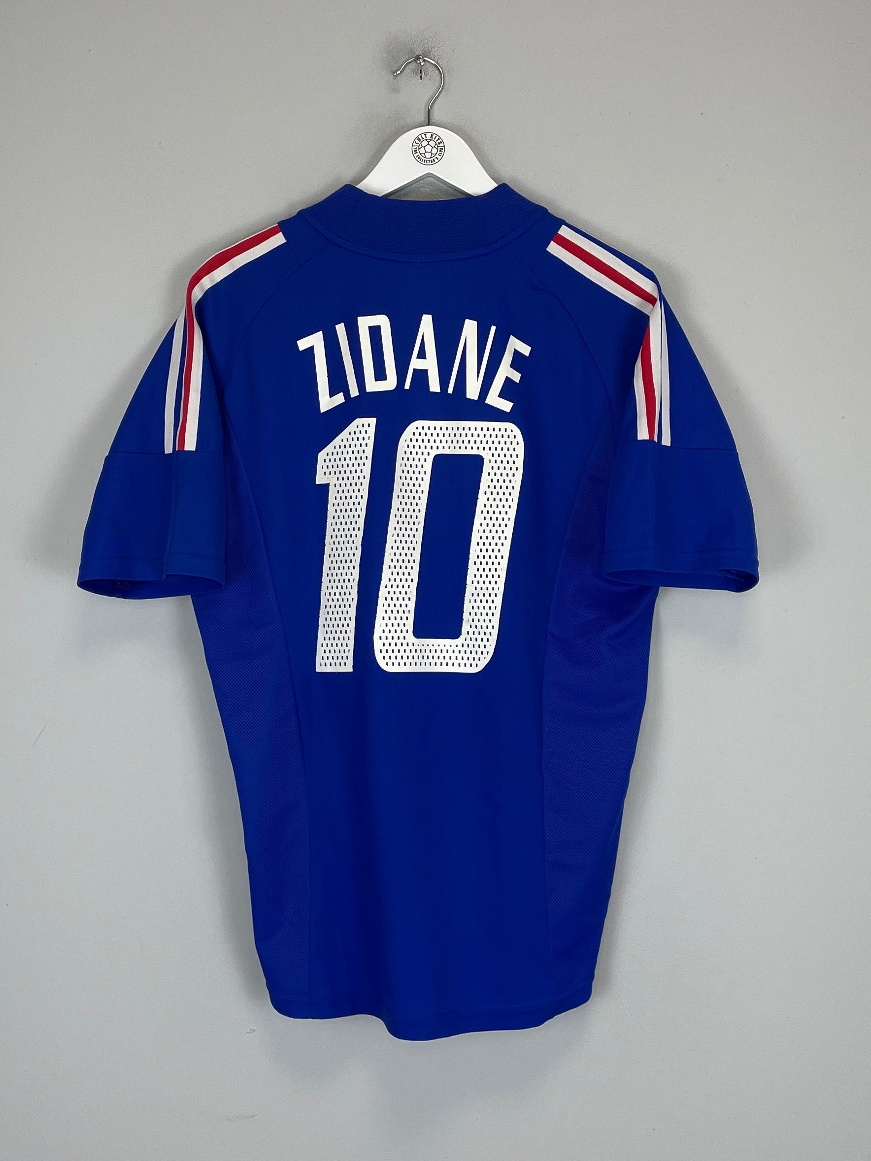 2002/04 FRANCE ZIDANE #10 HOME SHIRT (M) ADIDAS