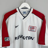 1999 NEW ENGLAND REVOLUTION AWAY SHIRT (L) REEBOK