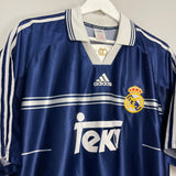 1998/99 REAL MADRID REDONDO #6 AWAY SHIRT (XL) ADIDAS