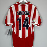 2003/04 ATLETICO MADRID SIMEONE #14 *BNWT* HOME SHIRT (M) NIKE