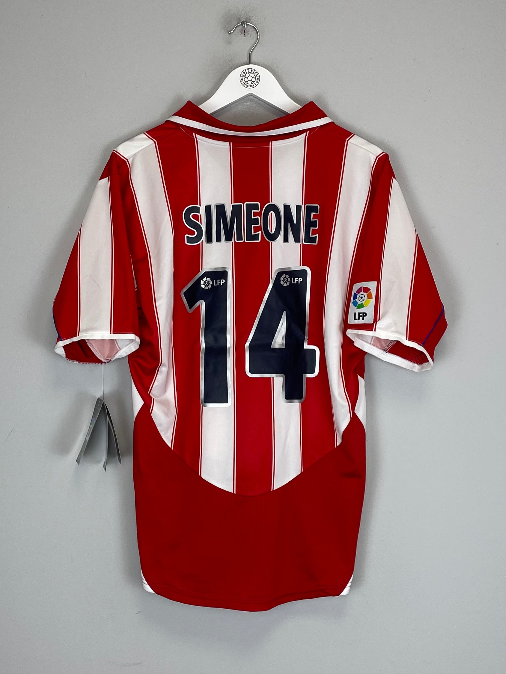 2003/04 ATLETICO MADRID SIMEONE #14 *BNWT* HOME SHIRT (M) NIKE