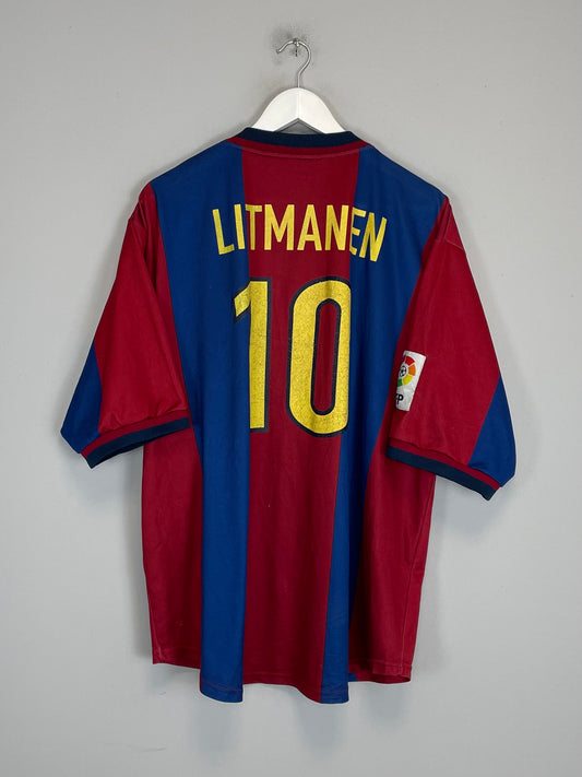 1998/99 BARCELONA LITMANEN #10 HOME SHIRT (XXL) NIKE