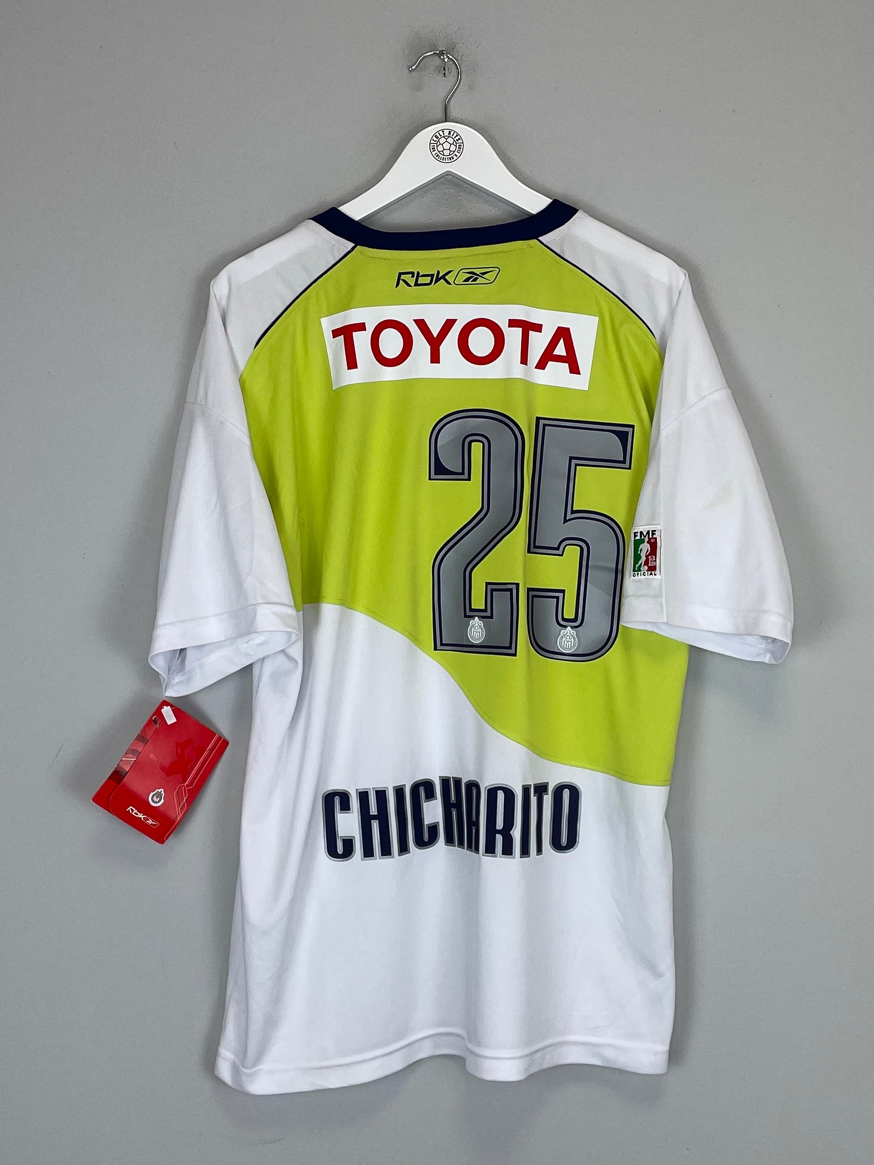 2006 CHIVAS GUADALAJARA CHICHARITO #14 *BNWT* AWAY SHIRT (XL) REEBOK