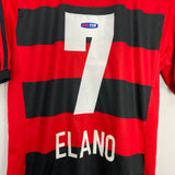 2013 FLAMENGO ELANO #7 HOME SHIRT (M) ADIDAS