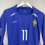 2002/04 BRAZIL RONALDINHO #11 AWAY SHIRT (L) NIKE