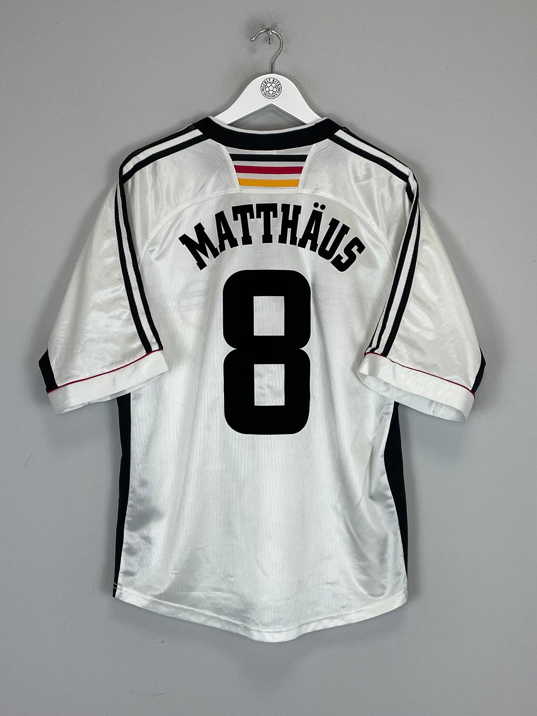 1998/00 GERMANY MATTHAUS #8 HOME SHIRT (L) ADIDAS