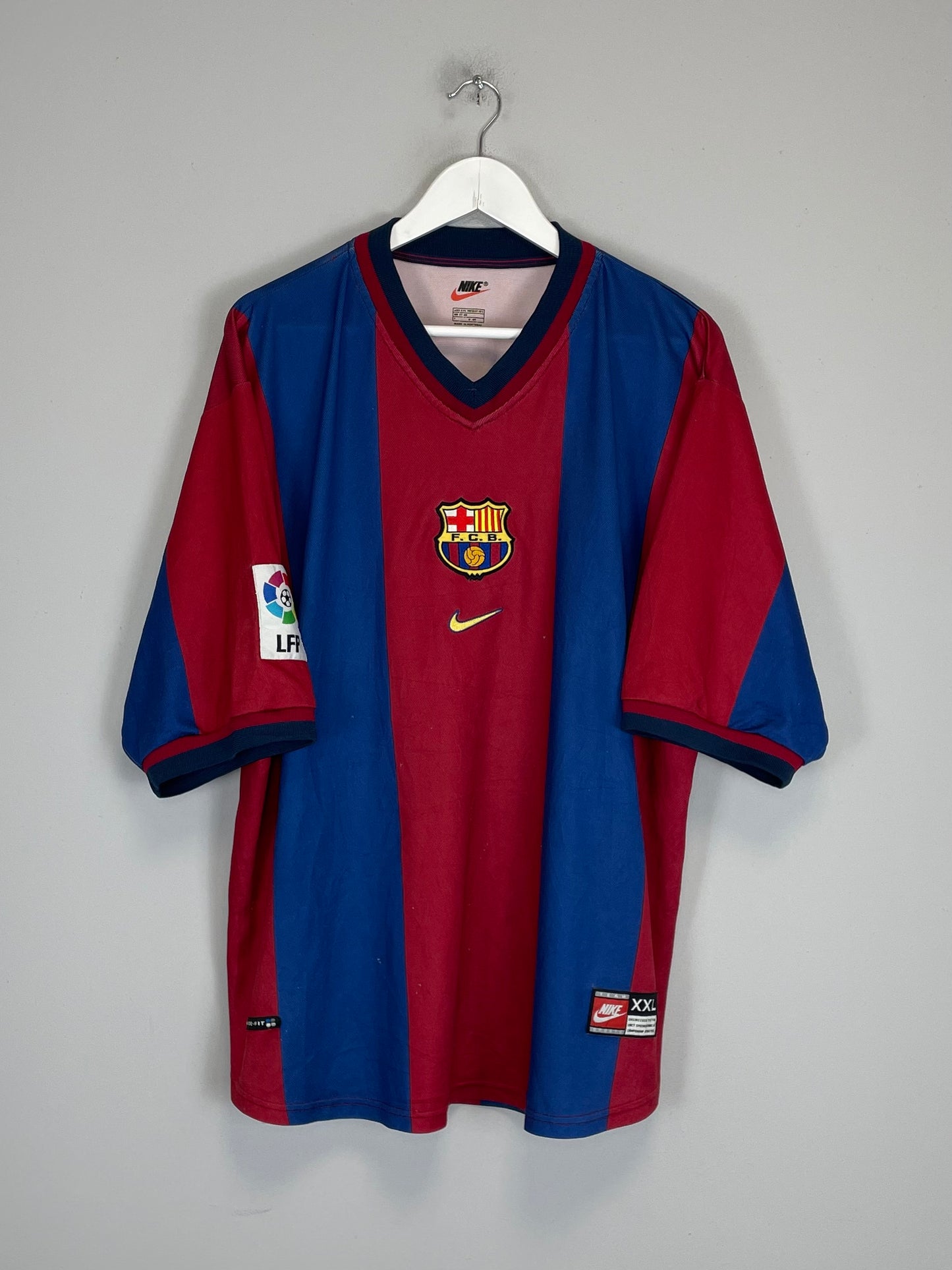 1998/99 BARCELONA LITMANEN #10 HOME SHIRT (XXL) NIKE