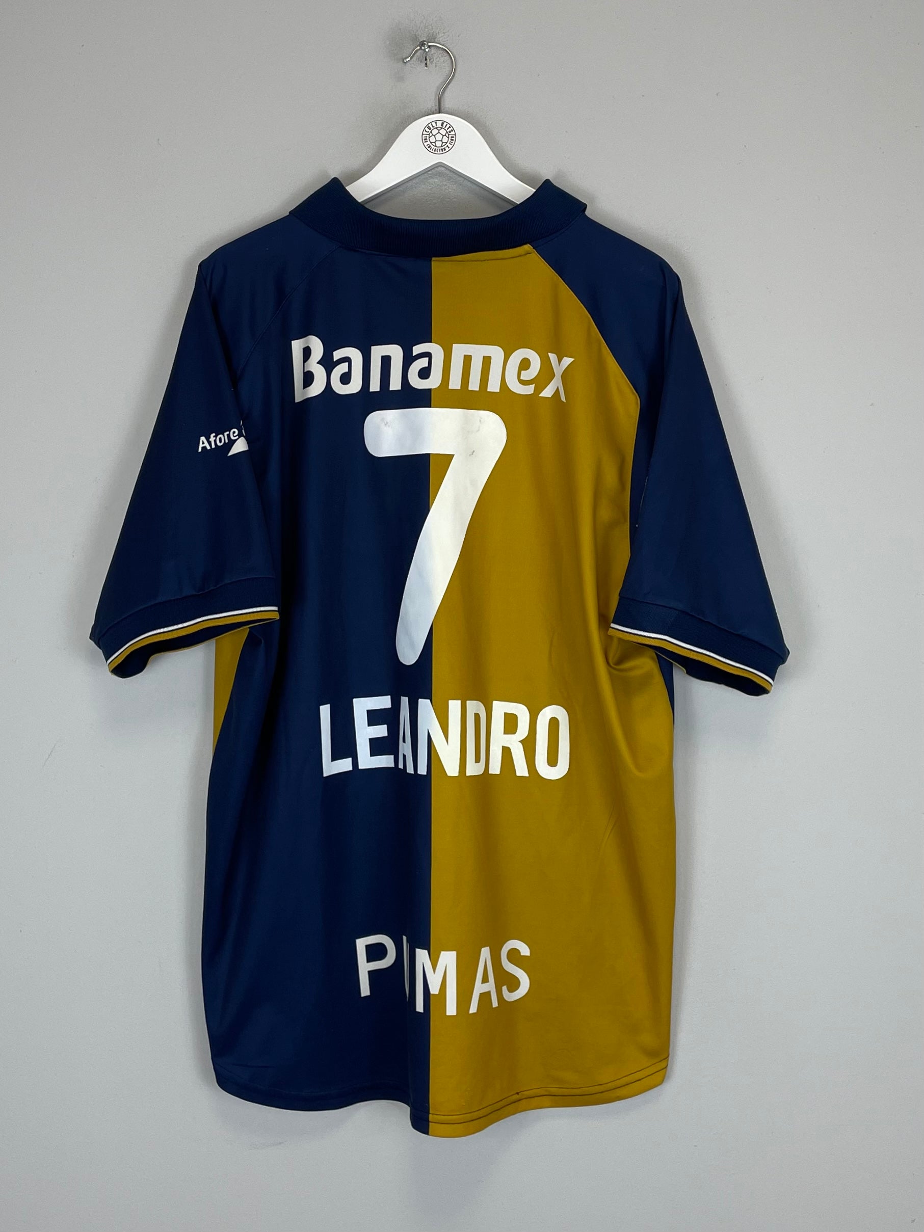 2001/02 UNAM PUMAS LEANDRO #7 HOME SHIRT (XL) NIKE