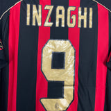 2006/07 AC MILAN INZAGHI #9 HOME SHIRT (S) ADIDAS