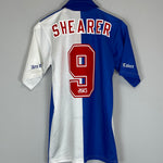 1994/96 BLACKBURN ROVERS SHEARER #9 HOME SHIRT (S) ASICS