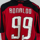 2007/09 AC MILAN RONALDO #99 *BNWT* HOME SHIRT (L) ADIDAS