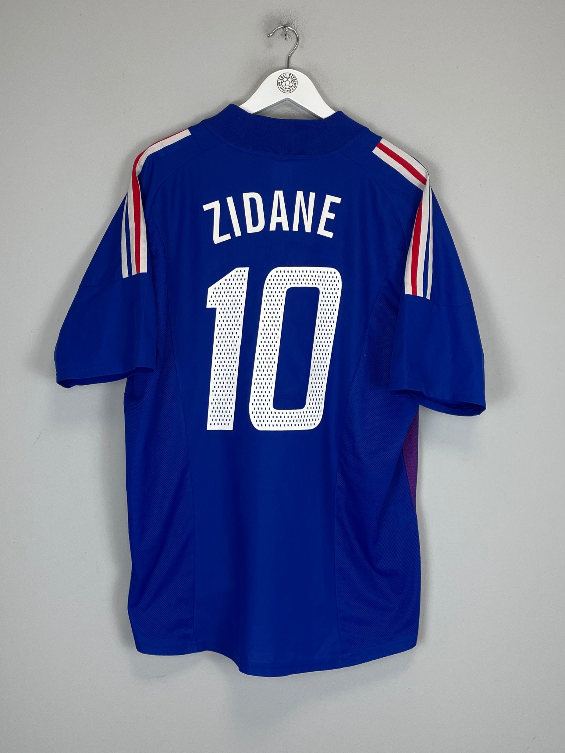 2002/04 FRANCE ZIDANE #10 HOME SHIRT (XL) ADIDAS