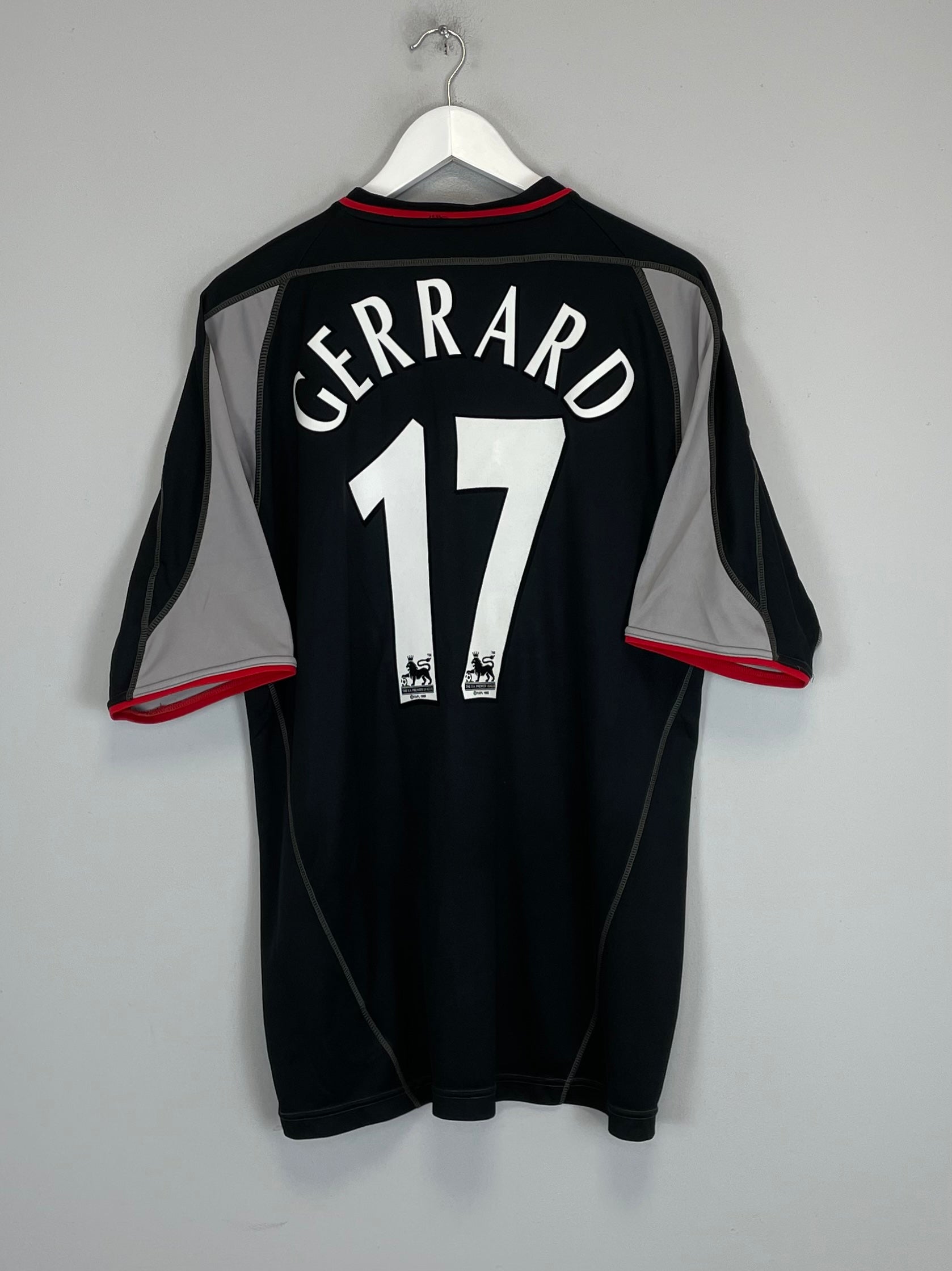 2002/04 LIVERPOOL GERRARD #17 AWAY SHIRT (L) REEBOK