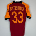 2002/03 ROMA BATISTUTA #33 HOME SHIRT (M) KAPPA