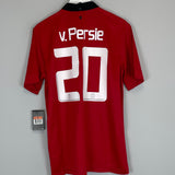 2013/14 MANCHESTER UNITED V.PERSIE #20 *BNWT* HOME SHIRT (L) NIKE