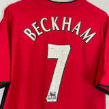 2002/04 MANCHESTER UNITED BECKHAM #7 HOME SHIRT (L) NIKE