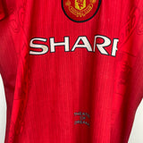 1996/98 MANCHESTER UNITED BECKHAM #10 HOME SHIRT (L) UMBRO