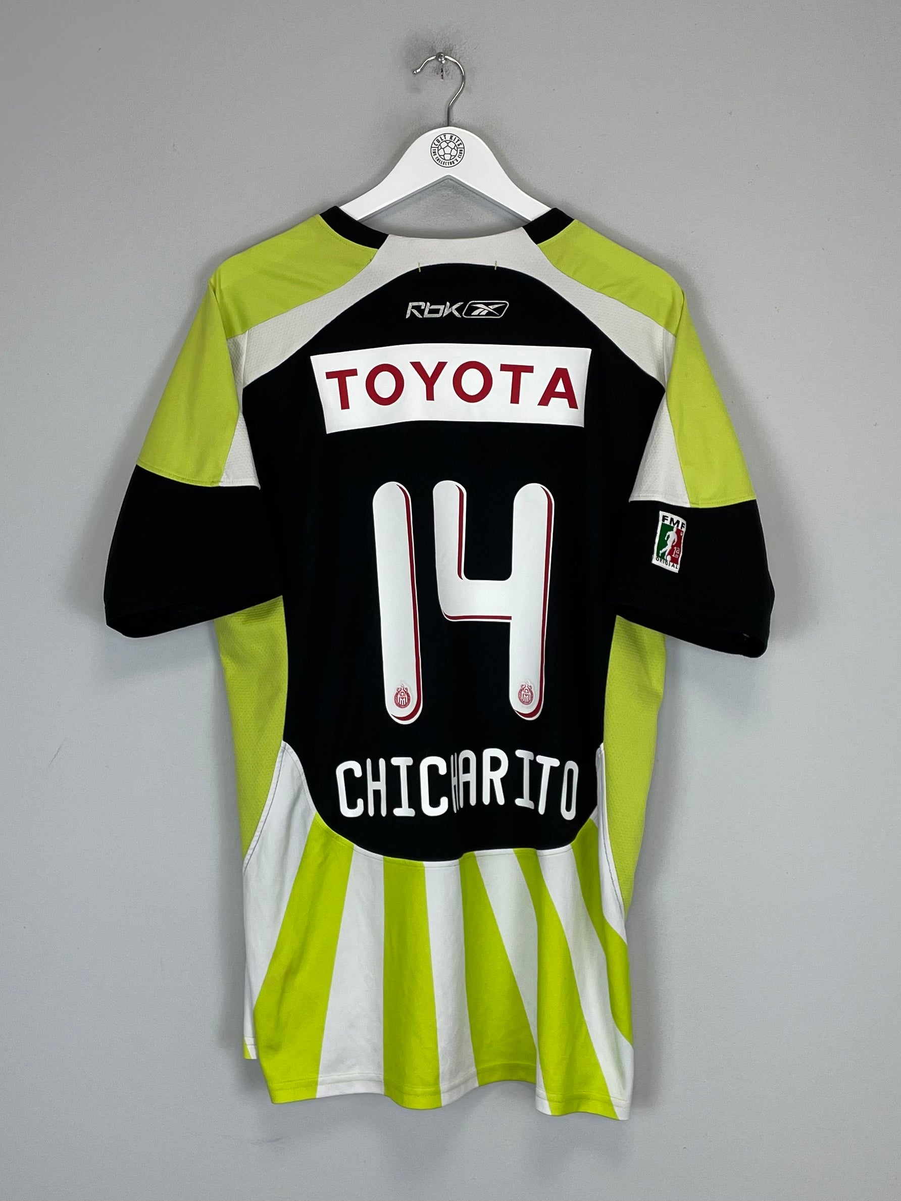 2008 CHIVAS GUADALAJARA CHICHARITO #14 THIRD SHIRT (XL) REEBOK