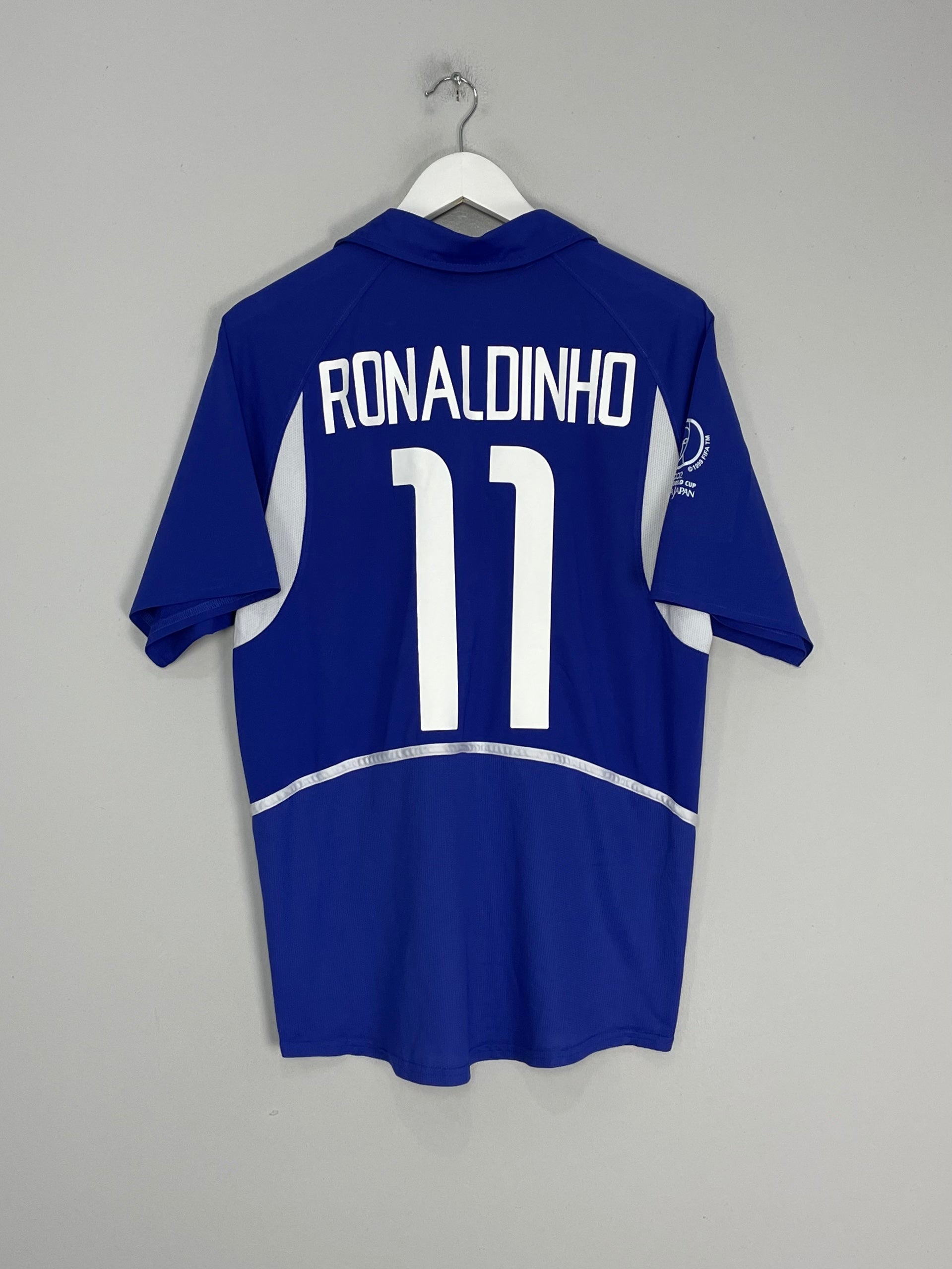 2002/04 BRAZIL RONALDINHO #11 AWAY SHIRT (M) NIKE