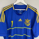 2012/13 UKRAINE SHEVCHENKO #7 AWAY SHIRT (XXL) ADIDAS